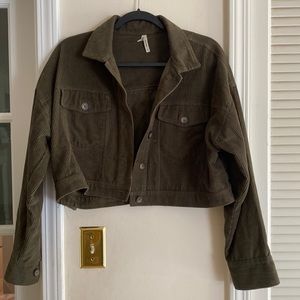 Olive green corduroy jacket